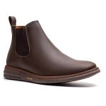 Botina Masculina Ultra Comfort em Couro Rústico Café