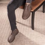 Bota Comfort Masculino Em Couro Café 