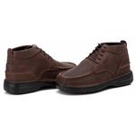 Bota Comfort Masculino Em Couro Pinhão