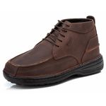 Bota Comfort Masculino Em Couro Pinhão