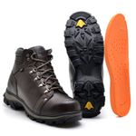 Bota Adventure Couro Caqui Ransterine Comfort 