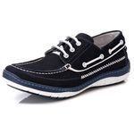 Dockside Comfort Ransterine Masculino em Couro Azul Navy