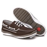 Dockside Comfort Ransterine Masculino em Couro Chocolate