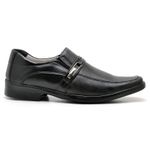 Sapato Social Comfort Ransterine Masculino em Couro Preto 