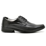 Sapato Social Comfort Ransterine Masculino em Couro Preto