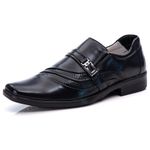 Sapato Social Comfort Ransterine Masculino em Couro Preto 