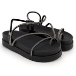 Papete Com Tiras Ajustáveis Pedraria Confort – Preto