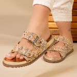 Papete Birken Pedraria Rast Shoes – Dourado