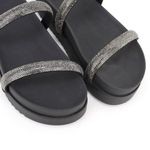 Papete Confort Rast Shoes Strass – Preto