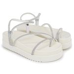 Papete Com Tiras Ajustáveis Pedraria Confort – Off White