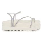 Papete Com Tiras Ajustáveis Pedraria Confort – Off White