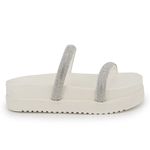 Papete Confort Rast Shoes Strass – Off White