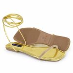Rasteirinha de Amarração com Strass Rast – Dourado