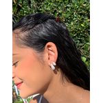 Brinco gota cravejada P 