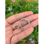 Brinco ear hook cristal