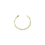 Pulseira Cartier Alongada Fecho Canhão Banhado A Ouro 18k