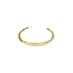 Pulseira Grumet Placa Fecho Mosquetinho Banhado A Ouro 18k