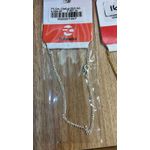 Pulseira Grumet Chapada Fecho Lagosta Banhado A Prata 925