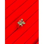 Anel Borboleta Verde Zircônia Banhado A Ouro 18k
