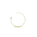 Pulseira Olho Grego Vazado Banhado A Ouro 18K
