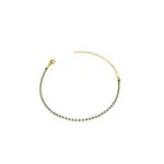 Pulseira Riviera Azul Bebê Banhado A Ouro 18K