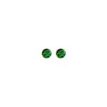 Brinco Diamante Verde Banhado A Ouro 18K