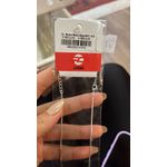 Colar Rabo Rato Quadrada Banhado A Prata 925