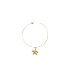 Pulseira Veneziana Estrela Do Mar Banhado A Ouro 18K