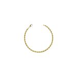 Pulseira Cordão Baiano Fecho Lagosta Banhado A Ouro 18K