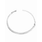 Pulseira Grumet Dupla Banhado A Prata 925