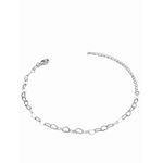 Pulseira Elo Corava Vazado 4mm Banhado A Prata 925