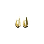 Brinco Gancho Liso Banhado A Ouro 18K