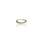 Anel Aparador Pedra Cristal Banhado A Ouro 18k 