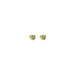 Brinco Coração Lines Banhado A Ouro 18K