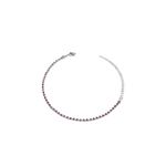 Pulseira Riviera Rosa Banhado A Prata 925