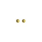 Brinco Bola Fosca AB Banhado A Ouro 18k