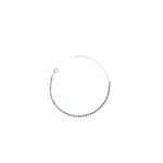 Pulseira Riviera Rosa Banhado A Prata 925