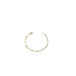 Pulseira Infantil Bola Quadrada Banhado a Ouro 18K