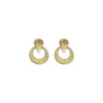 Brinco Frontal Frisado Banhado a Ouro 18K