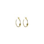 Brinco Argola Laço Banhado a Ouro 18K 