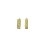 Brinco Palito Pedra Gloss Banhado a Ouro 18K