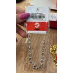 Pulseira Flor 2D Contínuo Banhado A Prata 925