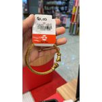 Pulseira Bracelete Duas Luva Box Aço Dourado 