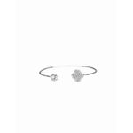 Pulseira Bracelete Trevo Banhado A Prata 925