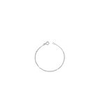 Pulseira Tijolinho Infantil 15 cm e 1 m Banhado A Prata 925