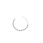 Pulseira Olho Chinês Grande Bacla Banhado A Prata 925