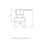 Acabamento Registro Fosco Base Deca PF76 Perflex
