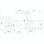 Kit Bacia com Caixa Acoplada Art Branco Incepa + Complementos de Instalação e Assento