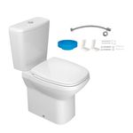Kit Bacia com Caixa Acoplada Flex Branco Deca + Complementos de Instalação e Assento