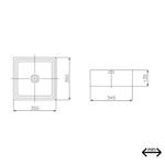 Cuba De Apoio Incepa 35x35 Loft Q5 Sm Branco